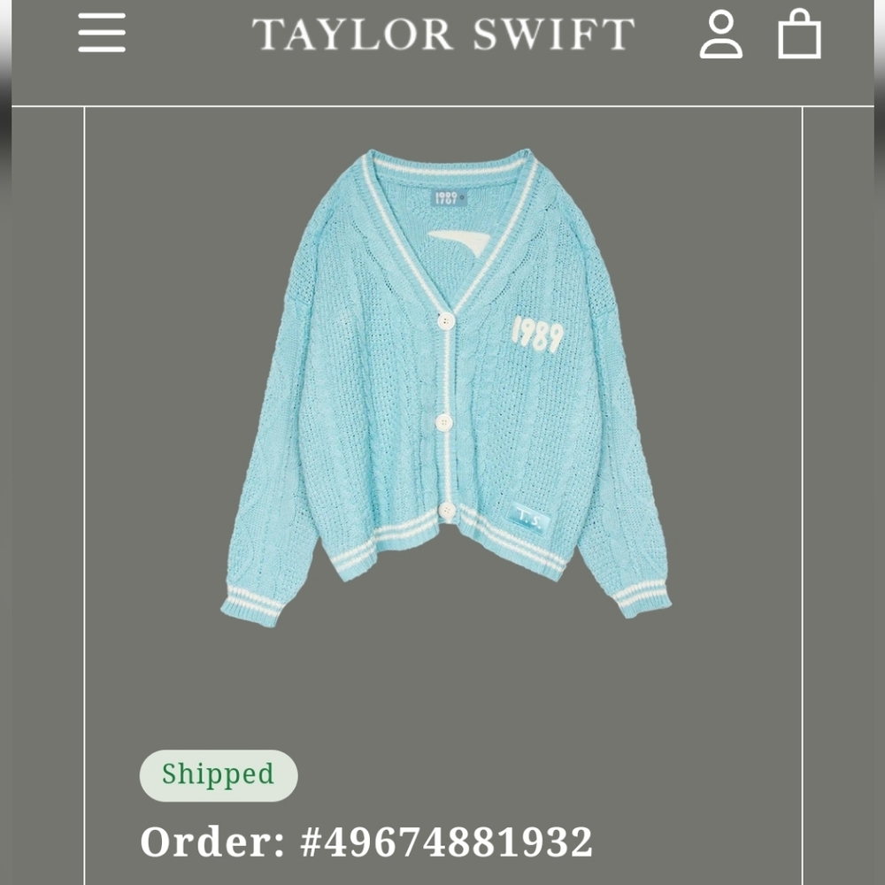 Taylor Swift 1989 Cardigan